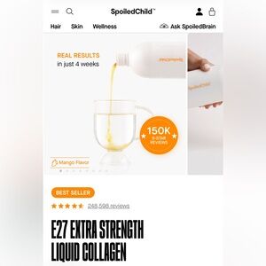 E27 Extra Strength Liquid Collagen - Mango